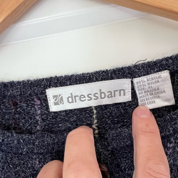 Vintage 90's dress barn Coastal Grandma Window Pane Button Cardigan / xlarge - Picture 4 of 9